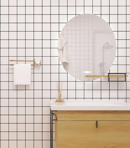 壁用ステッカー　タイル柄　60cm×10ｍ　2セット