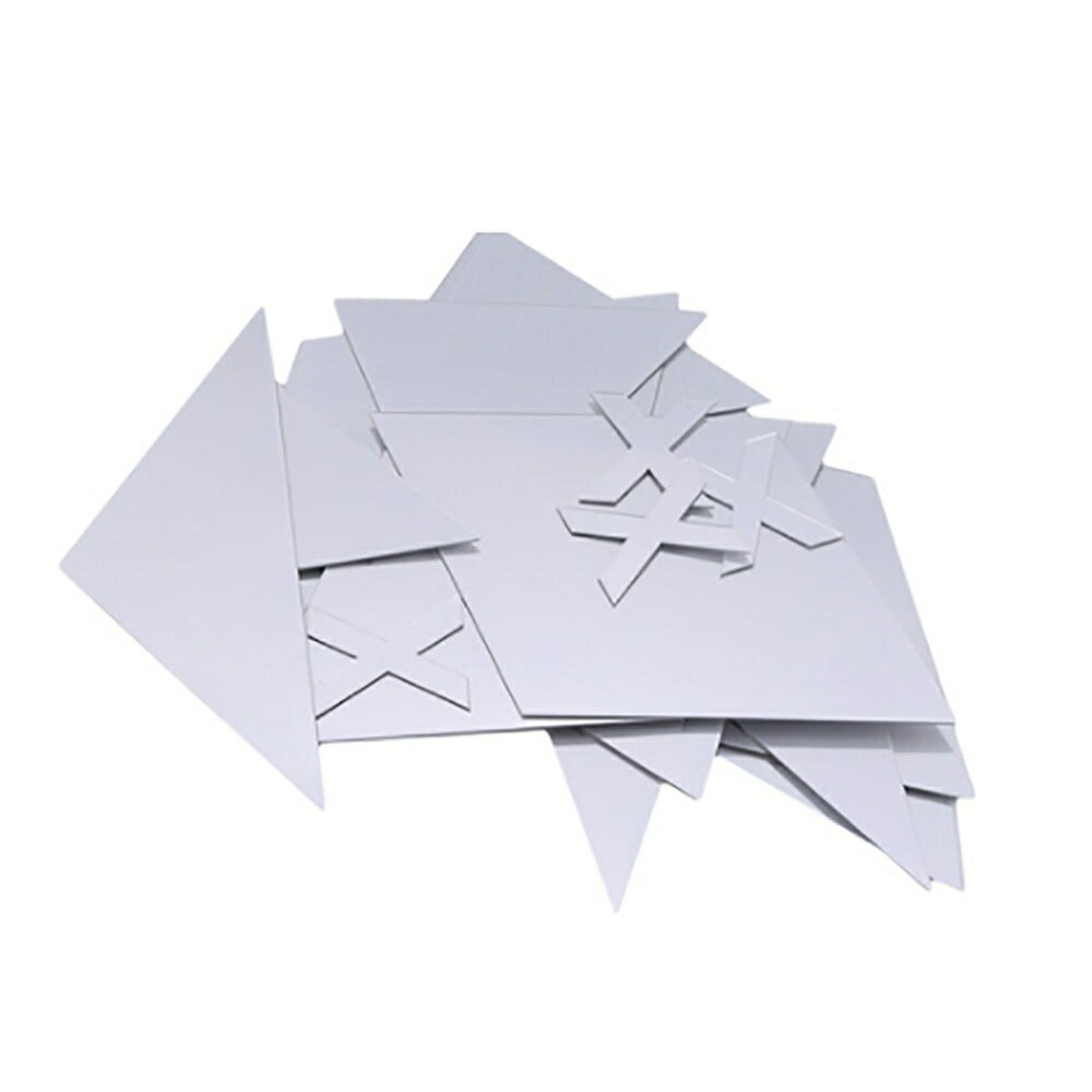 ひし形ミラーシール 64枚セット