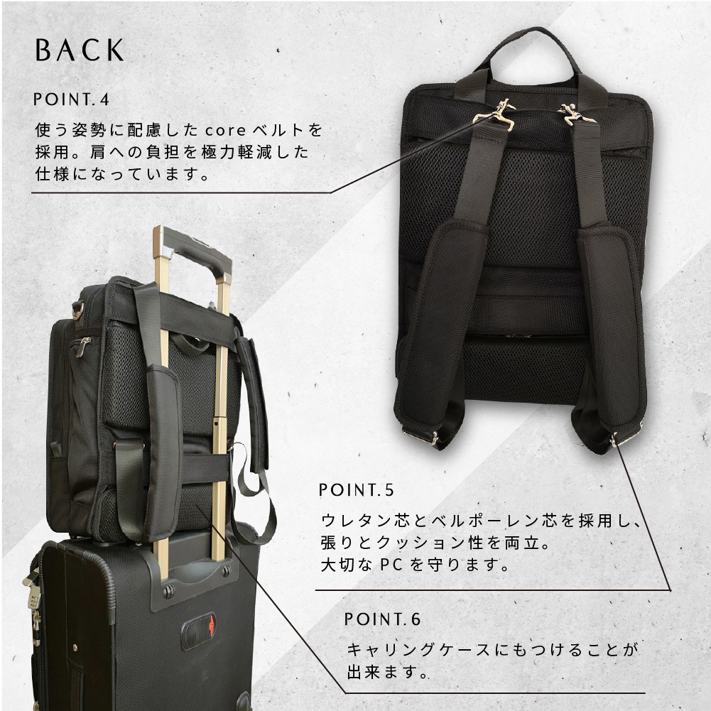 フロントエントリーバッグ コア