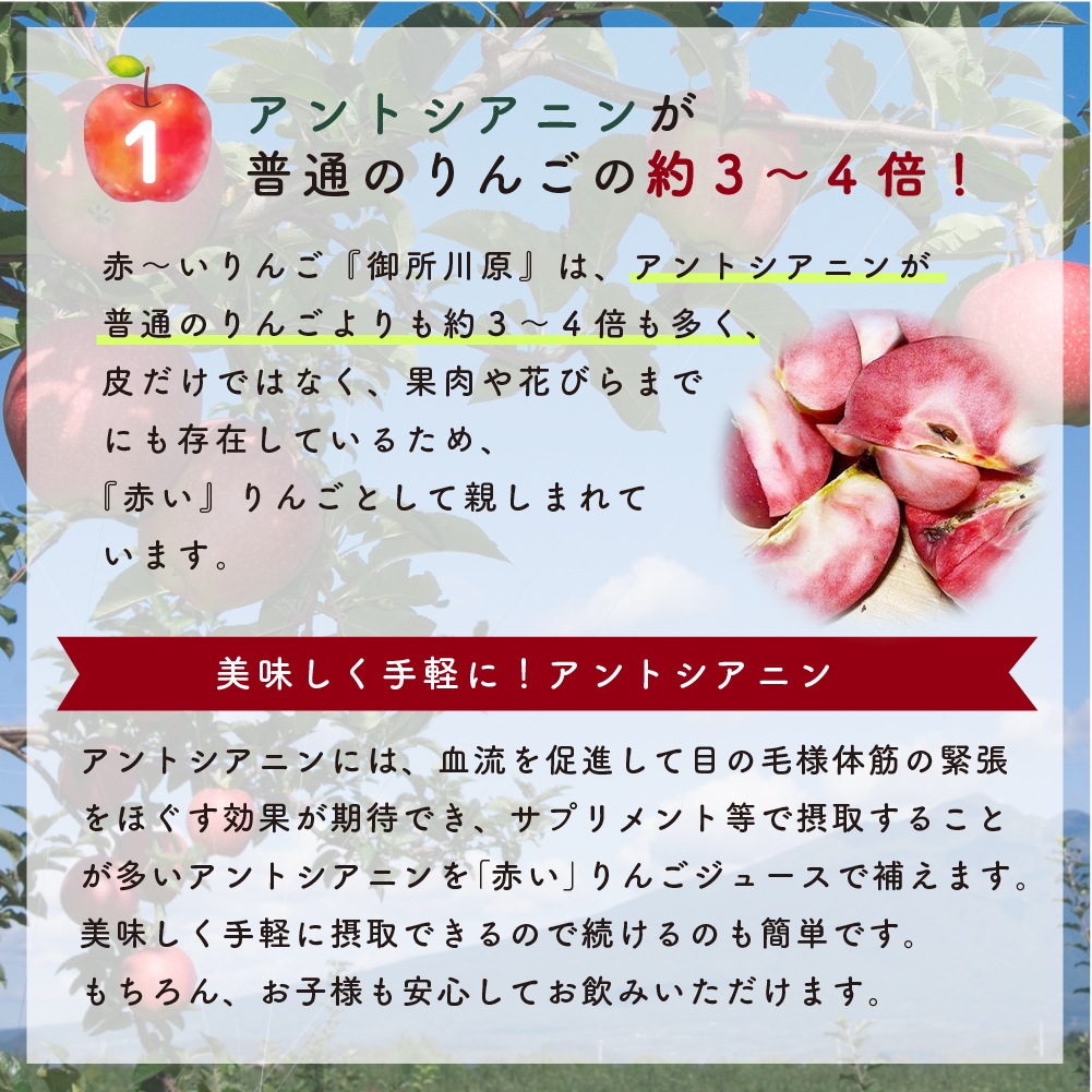 赤~いりんごの赤~いジュース