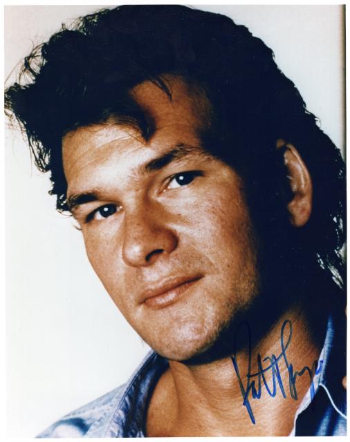 パトリック・スウェイジ直筆サイン入り写真□ダーティ・ダンシング