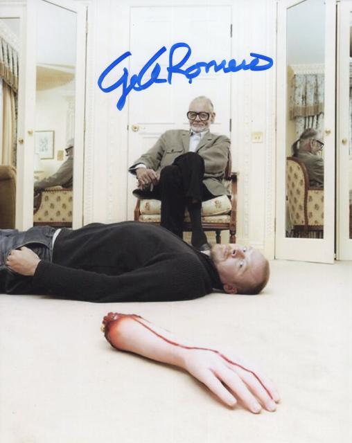 ジョージ・A・ロメロ監督直筆サイン入り写真□ゾンビ/ホラー映画