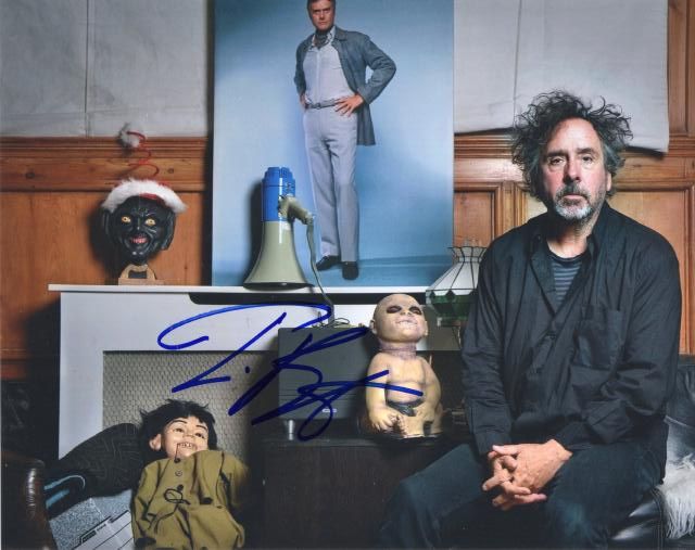 ティム・バートン監督直筆サイン入り写真□アリスイン