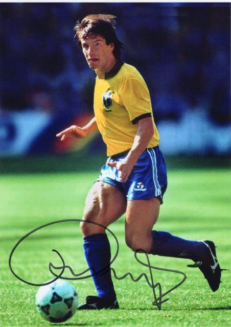 ドゥンガ直筆サイン入り写真□元ブラジル名サッカー選手○UACCRD