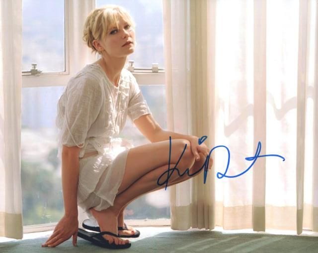 キルスティン・ダンスト直筆サイン入り写真□スパイダーマン/マリー