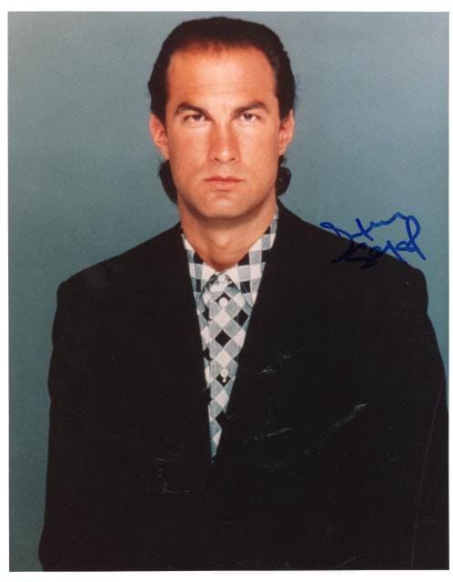 スティーヴン・セガール直筆サイン入り写真□刑事ニコ 法の死角/ハード