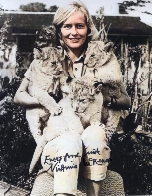 バージニア・マッケンナ直筆サイン入り写真 野生のエルザ UACCRD永久保証