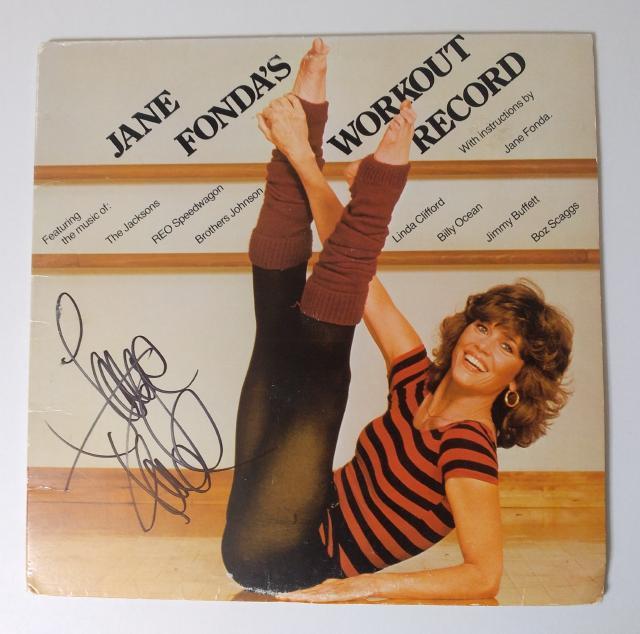 ジェーン・フォンダ直筆サイン入りLPカバー□チャイナ・シンドローム