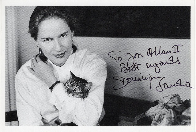 ドミニク・サンダ直筆サイン入り写真 フランス女優/やさしい女/初恋 UACCRD永久保証