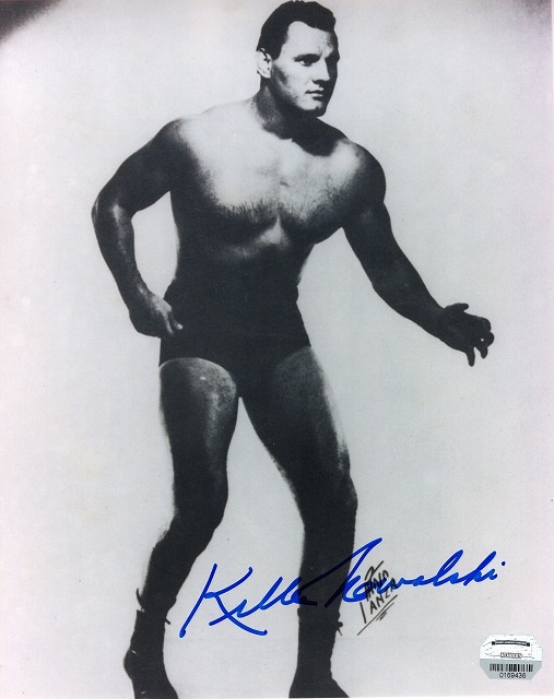 【UACCRD】キラー・コワルスキー直筆サイン■名プロレスラー/殺人狂● キラー・コワルスキー直筆サイン入り写真□名プロレスラー/殺人