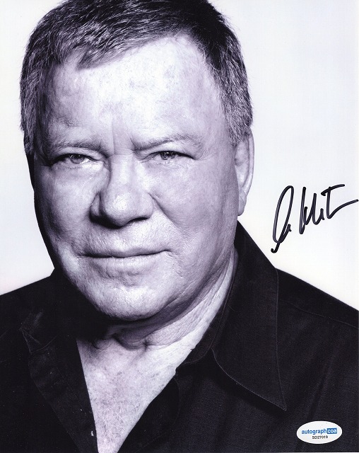 ウィリアム・シャトナー直筆サイン入り写真□スタートレック