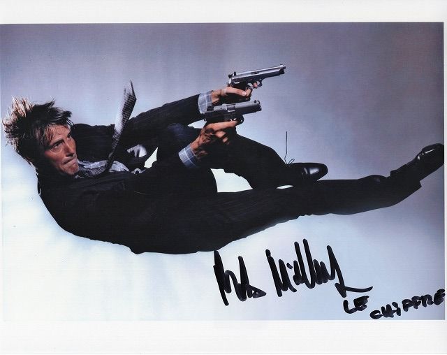 マッツ・ミケルセン直筆サイン入り写真□007 カジノ・ロワイヤル