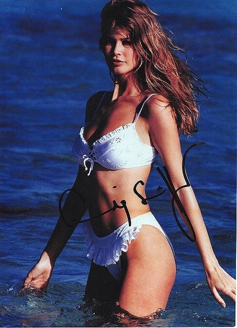 クラウディア・シファー直筆サイン入り写真□スーパーモデル○UACCRD