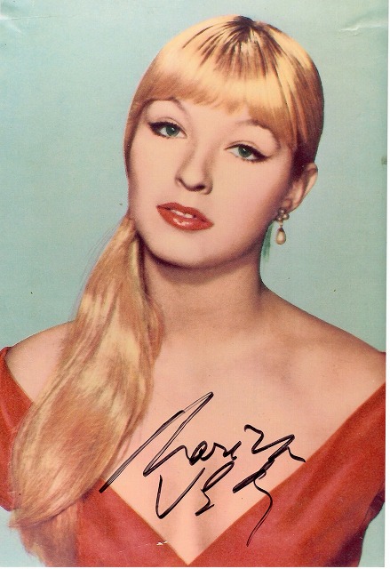 マリナ・ヴラディ直筆サイン入り写真□フランス女優/クレーヴの奥方