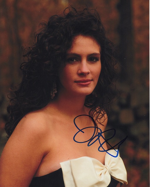 プリティ・ウーマン ジュリア・ロバーツ 直筆サイン入り写真　保証書付き ul プリティ・ウーマン ジュリア・ロバーツ 直筆サイン入り写真