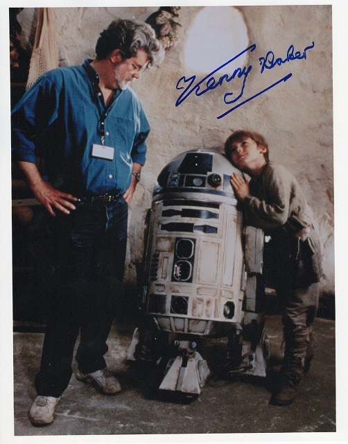 スターウォーズ　R2D2 直筆サイン ケニー・ベイカー直筆サイン入り写真□スターウォーズ/R2-D2○UACCRD