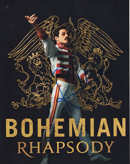 ハリウッド　ラミ・マレック 直筆サイン入りフォト　映画　 ボヘミアン・ラプソディ ラミ・マレック直筆サイン入り写真□ボヘミアン・ラプソディ○UACCRD