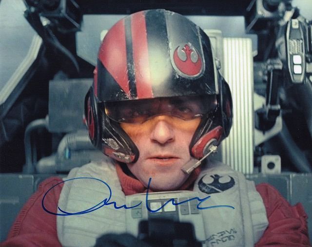 オスカー・アイザック直筆サイン入り写真□スター・ウォーズ／フォース