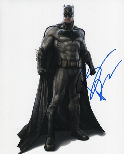 ベン・アフレック 直筆サイン入りフォト証明書付き バットマン vs スーパーマン ベン・アフレック直筆サイン入り写真□バットマン vs スーパー