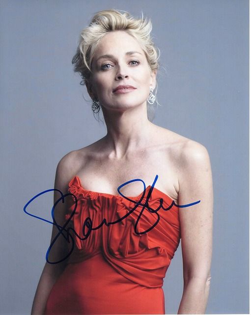 シャロン・ストーン sharon stone 直筆サイン　色紙 シャロン・ストーン sharon stone 直筆サイン 色紙 シャロン
