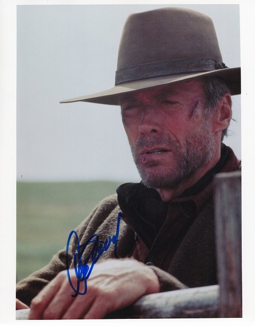 クリント・イーストウッド直筆サイン入り写真□許されざる者○UACCRD