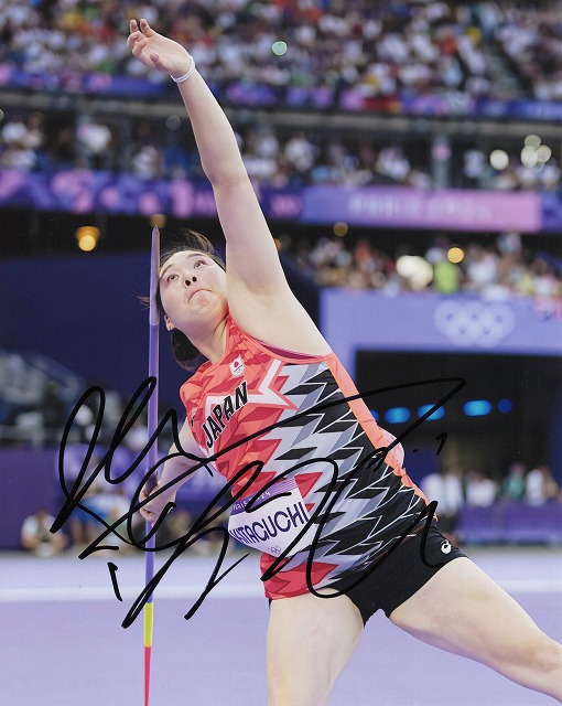 ハルカ・キタグチ(北口榛花) 直筆サイン入り写真□女子やり投げ