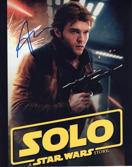 オールデン・エアエンライク直筆サイン入り写真□ハン・ソロ/スター