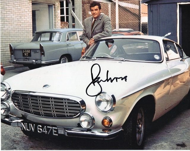 ロジャー・ムーア直筆サイン入り写真□セイント天国野郎/007ジェームズ