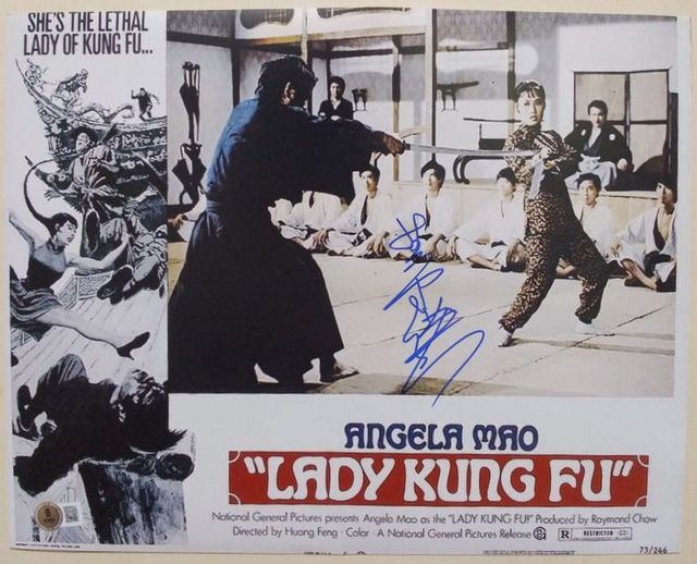 アンジェラ・マオ(芽瑛) 直筆サイン入り写真□レディ・クンフースター