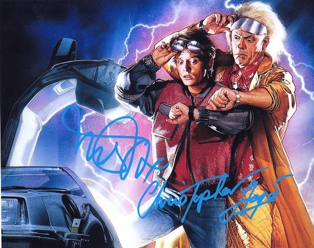 バック・トゥ・ザ・フューチャー Part 2』キャストby2名直筆サイン入り