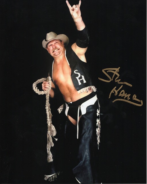 スタン・ハンセン直筆サイン入り写真□名プロレスラー/ラリアート/不