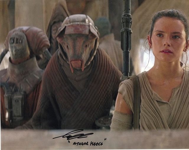 メル・ピックアップ直筆サイン入り写真□スター・ウォーズ/フォースの