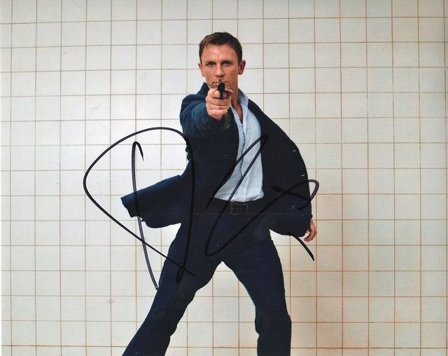 ダニエル・クレイグ直筆サイン入り写真□007／カジノ・ロワイヤル