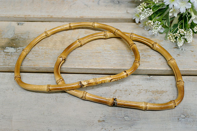 竹ハンドル半月型 2本組 [M便NG] [K] [01-BB-9-4]の通販 | SWANY