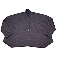 寸法図【NO.634】身頃続き衿のカーディガン風ジャケット [M便 0/1]の