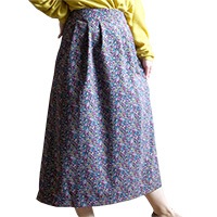 寸法図【NO.361】ヨークとタックのスッキリ脇ファスナースカート [M便