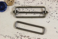 送りカン・角カンセット 40mm巾 アンティークゴールド [M便 0/1] [K]の