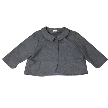 寸法図【NO.507】フラットカラーのボレロ風ジャケット [M便 0/1]の通販