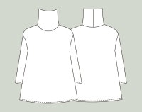 寸法図【NO.286】Vネックのニットカーディガン（ニット用） [M便 0/1