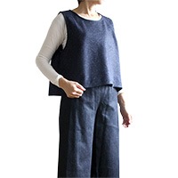 寸法図【NO.919】Aラインのショートベスト [M便 0/1]の通販