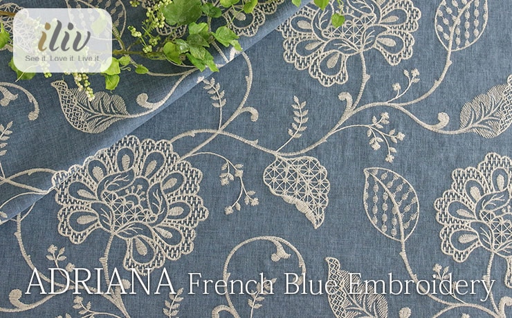 [Import]ilivADRIANA Frenchblue Embroidery[M 1/1]
