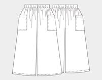 ��ʪ�緿���No.402�ۥ����ɥݥ��å��դ��磻�ɥѥ�ġ㥹���饯��(SML��2L)��[M�� 1/3]