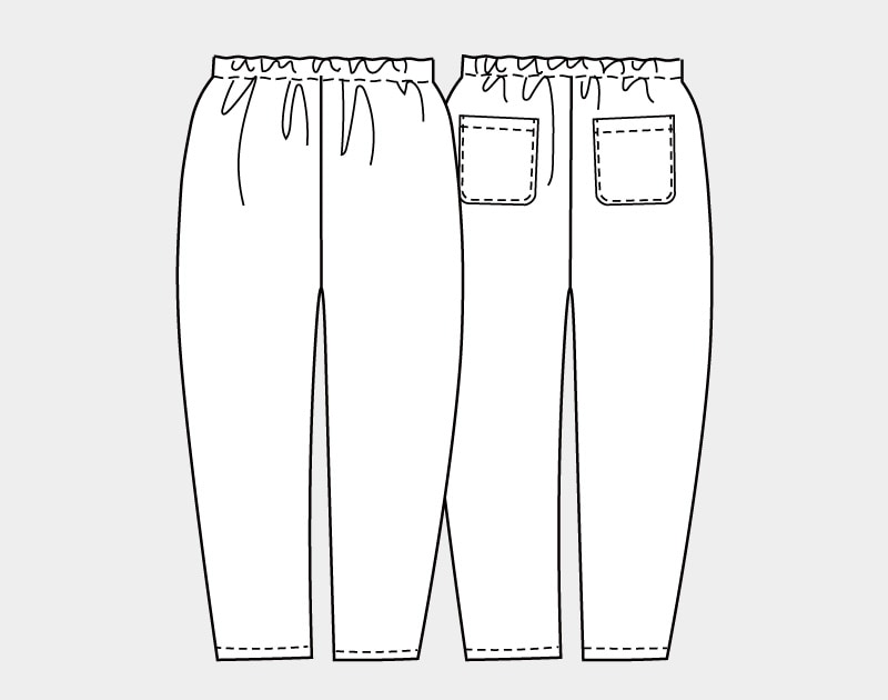 ��ʪ�緿���No.438�ۤ�ä��ꥷ�륨�åȥѥ��(SML��2L)��[M�� 1/3]