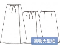 実物大型紙【No.808】[旧NO.388] 脇プリーツVあきジャンパースカート