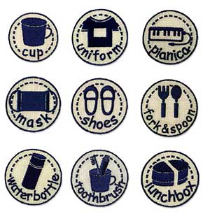 持ち物マークのワッペン [M便0/1] [K]の通販 | SWANY Online Shop  