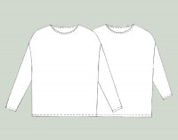 ぱてちさま専用 SWAN ワイドネック カーディガン 寸法図【NO.286】Vネックのニットカーディガン（ニット用） [M便 0/1