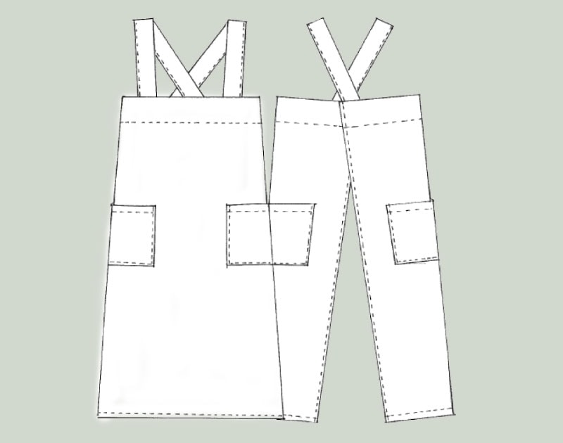 かぶりエプロン注文用ページ 寸法図【NO.721】広幅肩紐のかぶりエプロン [M便 0/1]の通販 | SWANY