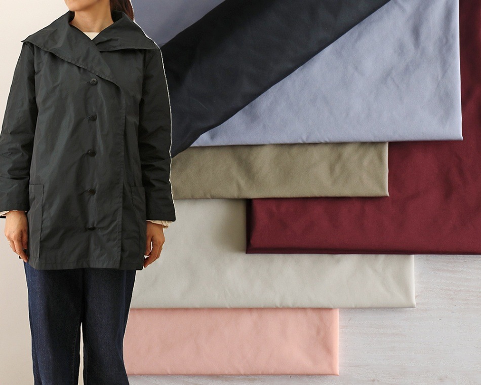 PD]＜イタリー製＞ナチュラルワッシャー加工のイタリアンタフタ Eileen