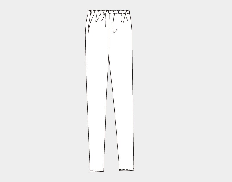 実物大型紙【No.450】スリムレギンス（ニット用）＜スゴラク＞(SM/L2L