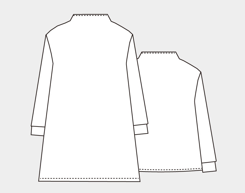 アウトレット】実物大型紙【No.297】ボトルネックのAラインプル